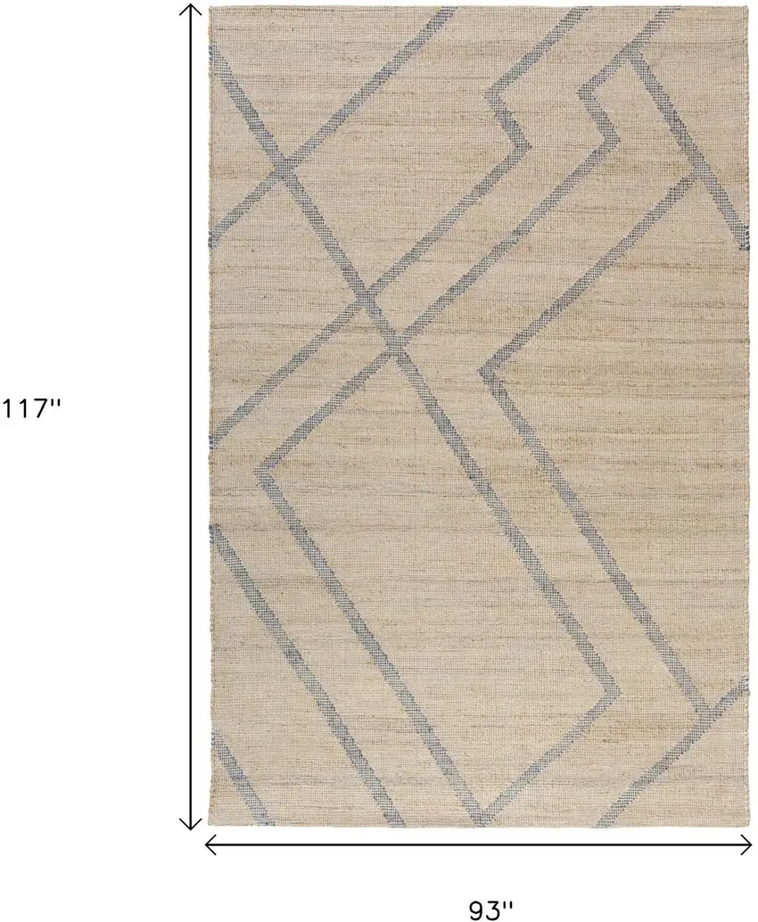 Jute Geometric Hand Woven Area Rug Photo 7