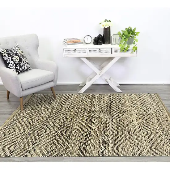 Jute Geometric Hand Woven Area Rug Photo 4