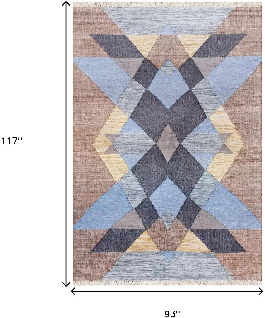 Jute Geometric Hand Woven Area Rug Photo 3
