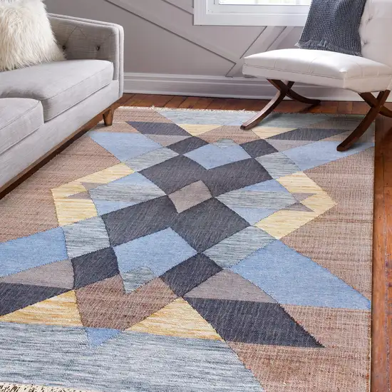 Jute Geometric Hand Woven Area Rug Photo 7