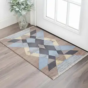Photo of Jute Geometric Hand Woven Area Rug