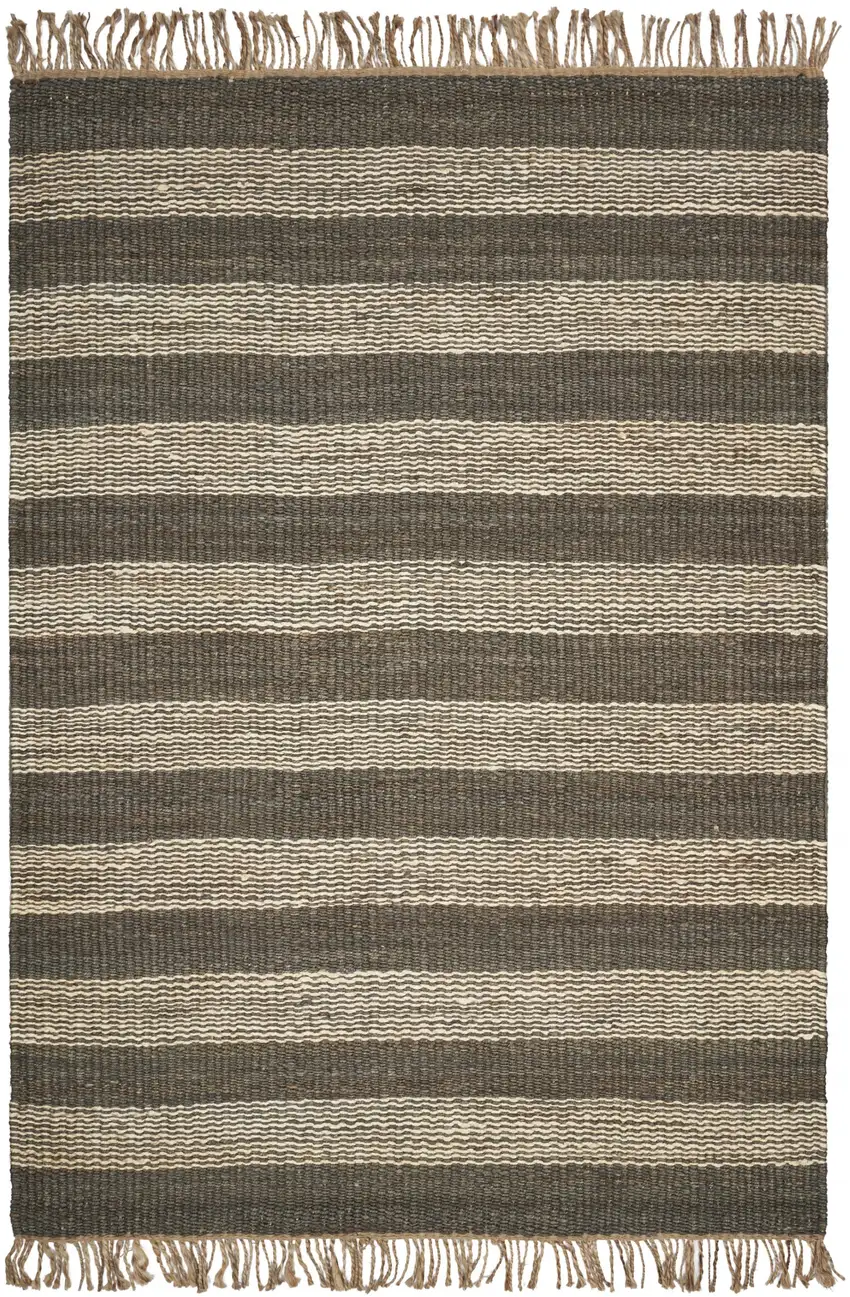 Jute Slate Ivory Area Rug Photo 2