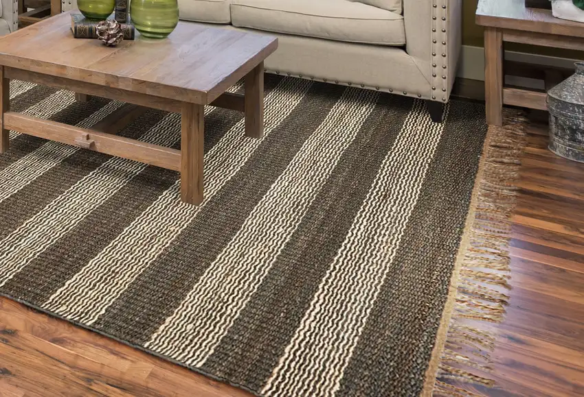 Jute Slate Ivory Area Rug Photo 4