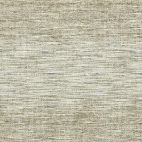 Khaki And Beige Abstract Washable Area Rug With UV Protection Photo 3
