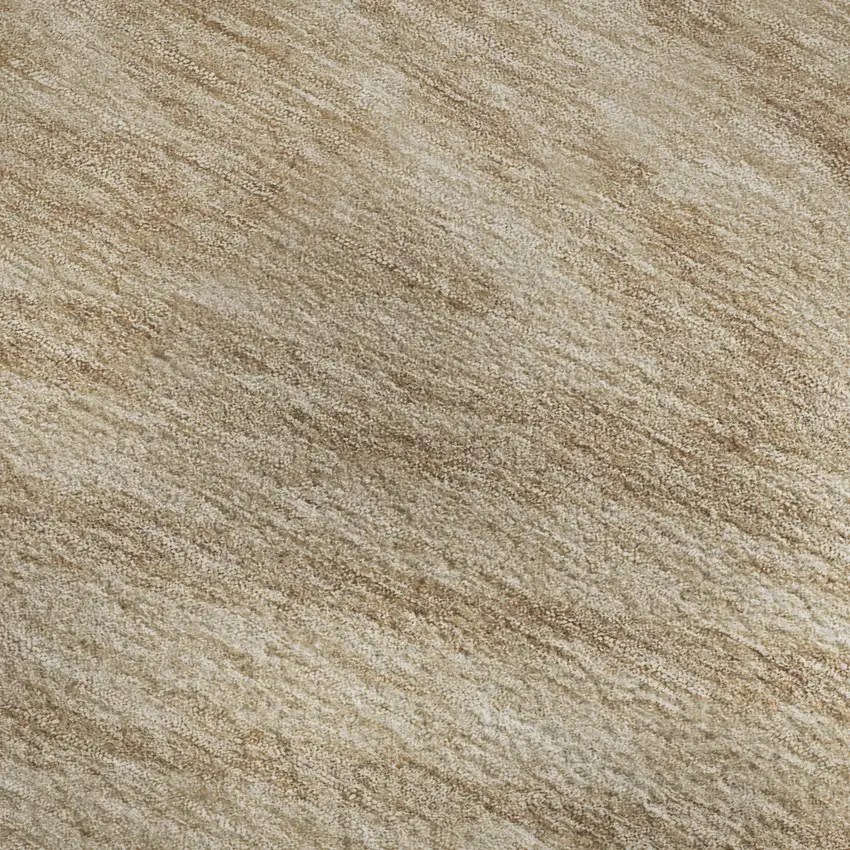 Khaki And Beige Abstract Washable Area Rug With UV Protection Photo 3