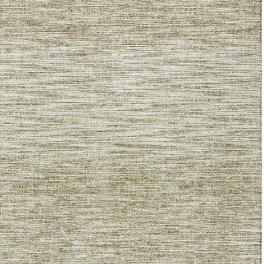 Khaki And Beige Abstract Washable Indoor Outdoor Area Rug Photo 6