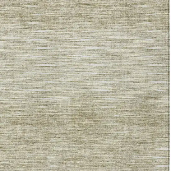 Khaki And Beige Abstract Washable Indoor Outdoor Area Rug Photo 6