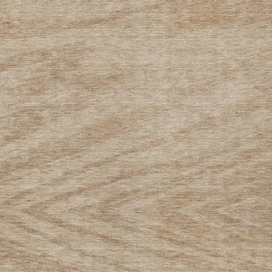 Khaki And Brown Abstract Washable Indoor Outdoor Area Rug Photo 6