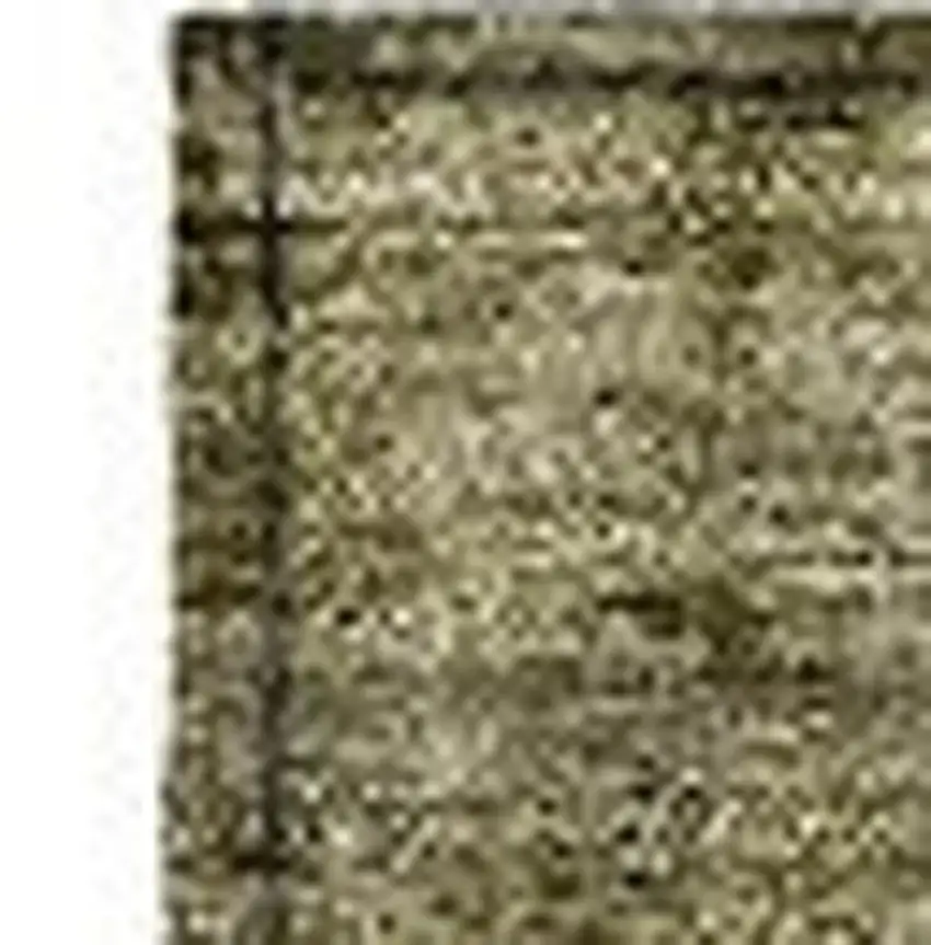 Khaki And Ivory Abstract Washable Indoor Outdoor Area Rug Photo 3