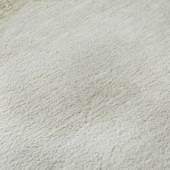 Khaki And Ivory Geometric Washable Area Rug With UV Protection Photo 1