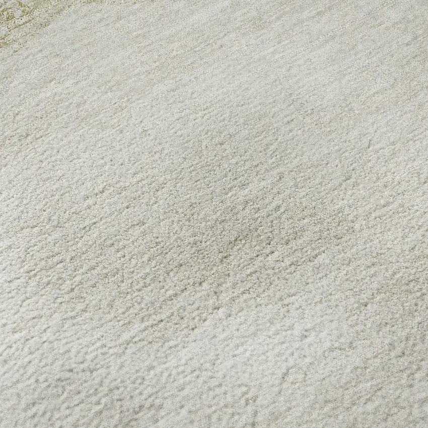 Khaki And Ivory Geometric Washable Area Rug With UV Protection Photo 1