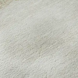 Photo of Khaki And Ivory Geometric Washable Area Rug With UV Protection