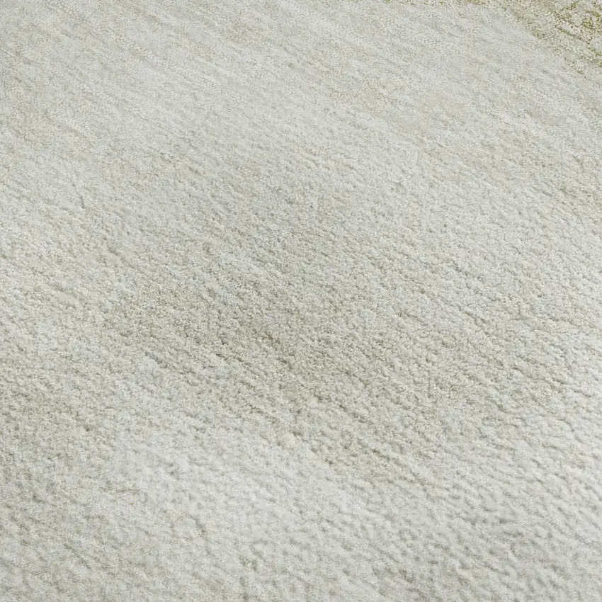 Khaki And Ivory Geometric Washable Area Rug With UV Protection Photo 3