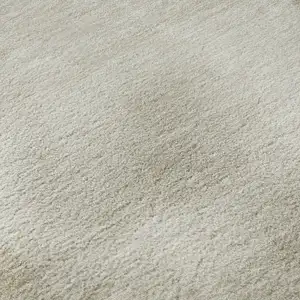 Photo of Khaki And Ivory Geometric Washable Area Rug With UV Protection