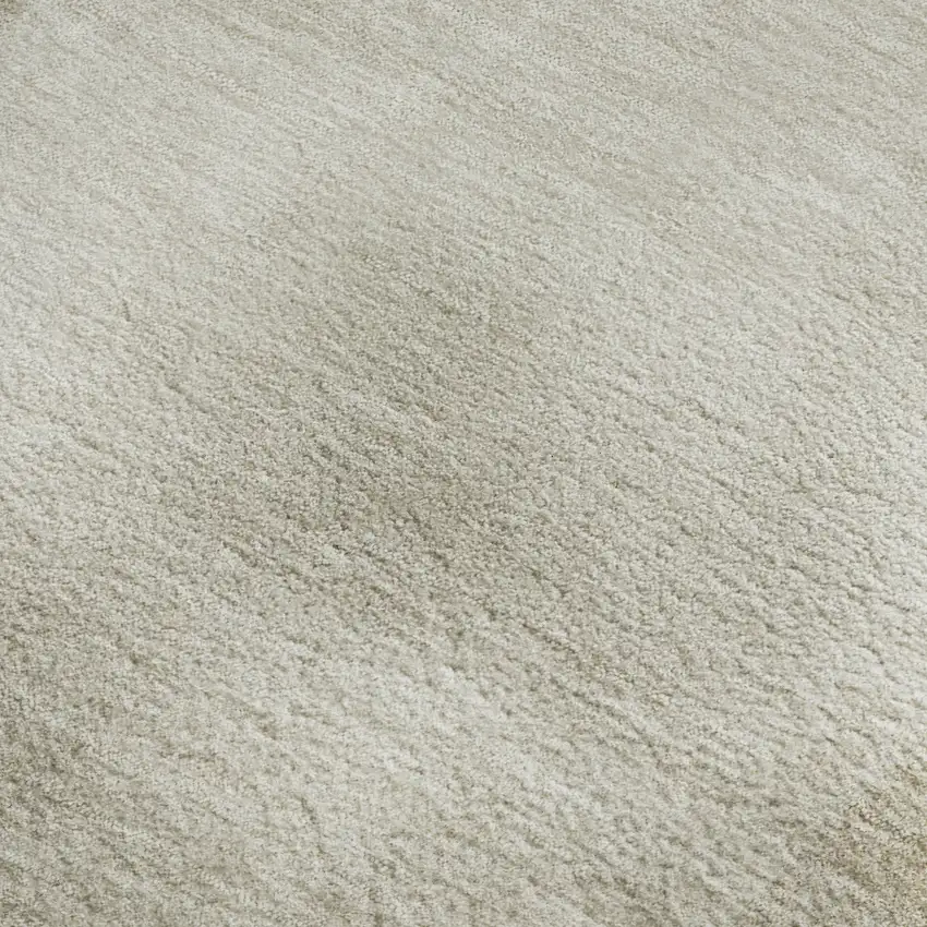 Khaki And Ivory Geometric Washable Area Rug With UV Protection Photo 2