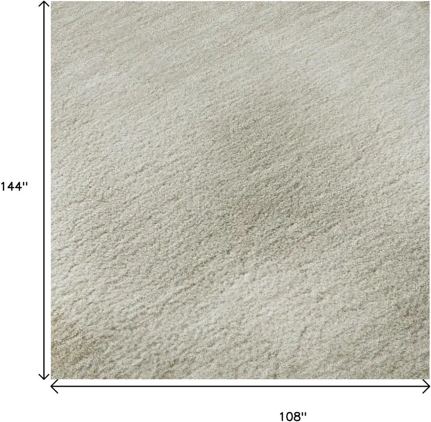 Khaki And Ivory Geometric Washable Area Rug With UV Protection Photo 9