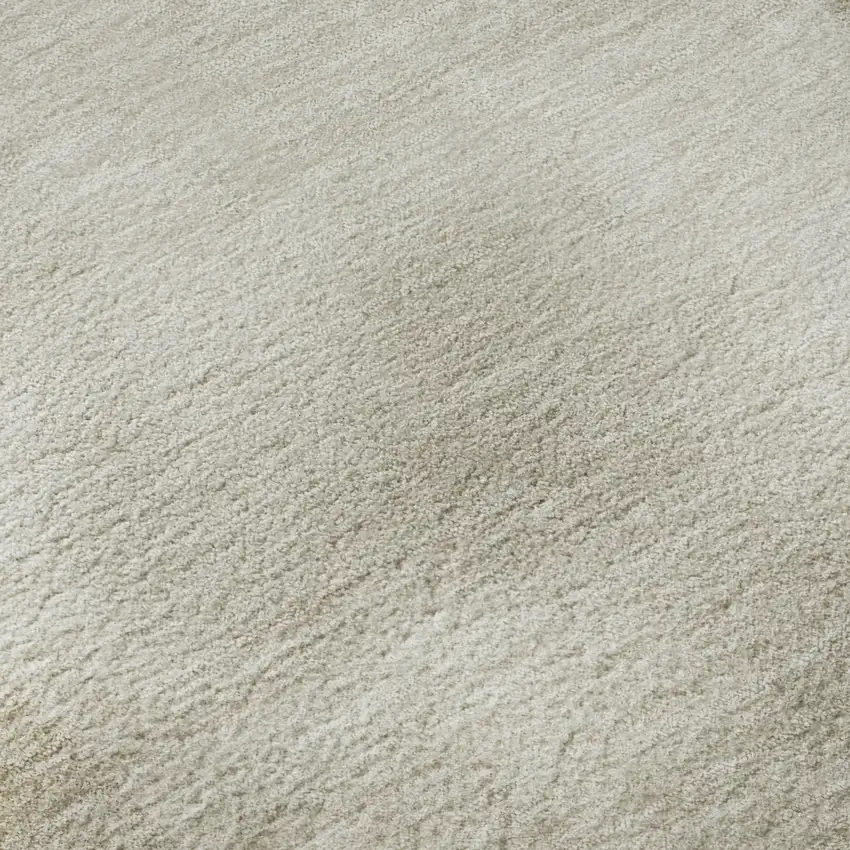 Khaki And Ivory Geometric Washable Area Rug With UV Protection Photo 1