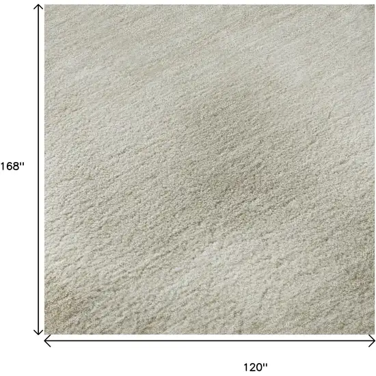 Khaki And Ivory Geometric Washable Area Rug With UV Protection Photo 8