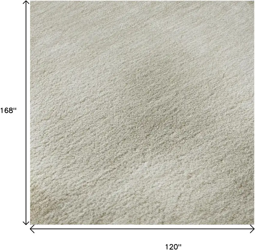 Khaki And Ivory Geometric Washable Area Rug With UV Protection Photo 8