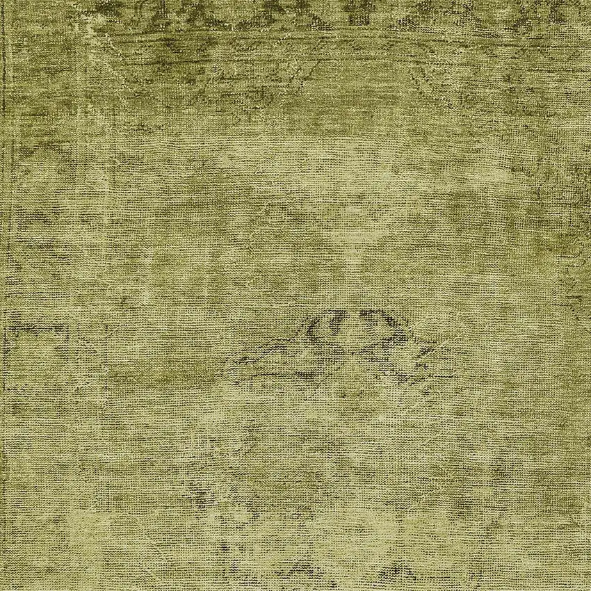Khaki Brown And Taupe Oriental Washable Indoor Outdoor Area Rug Photo 5