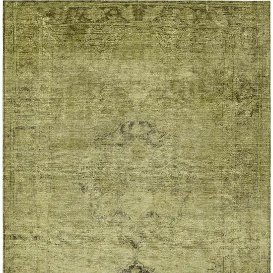 Khaki Brown And Taupe Oriental Washable Indoor Outdoor Area Rug Photo 4