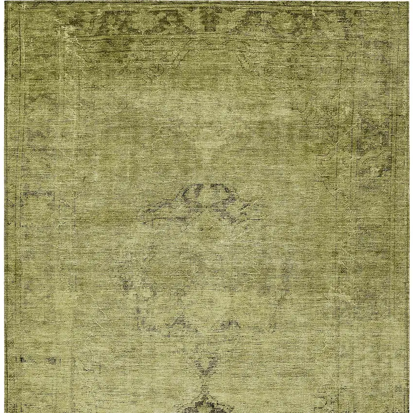 Khaki Brown And Taupe Oriental Washable Indoor Outdoor Area Rug Photo 4