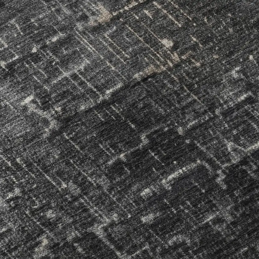 Khaki Gray And Charcoal Ombre Washable Area Rug With UV Protection Photo 9