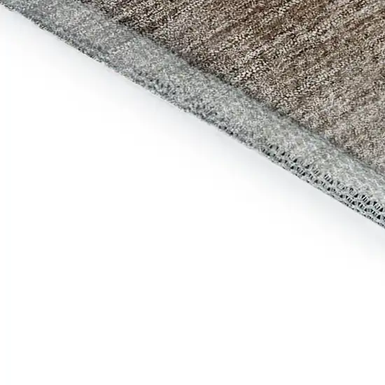 Khaki Ivory And Gray Abstract Washable Area Rug With UV Protection Photo 8