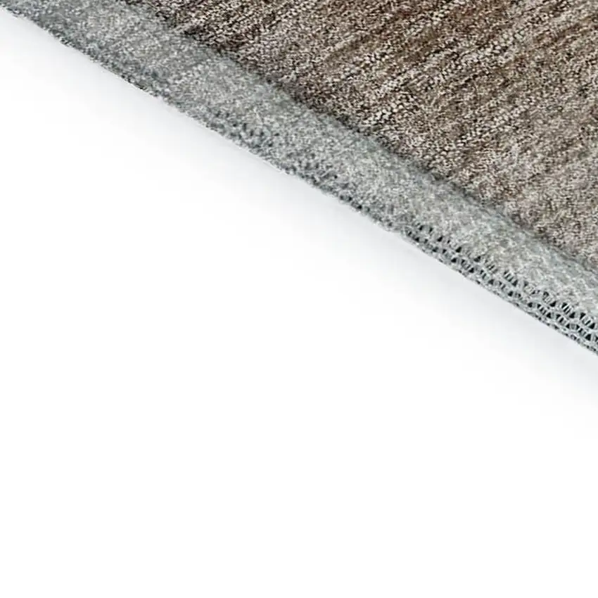 Khaki Ivory And Gray Abstract Washable Area Rug With UV Protection Photo 8