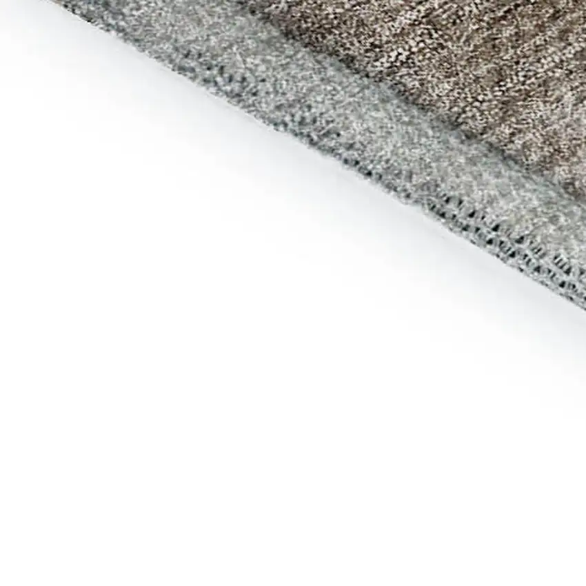 Khaki Ivory And Gray Abstract Washable Area Rug With UV Protection Photo 7