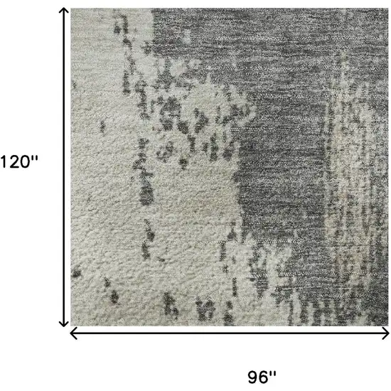 Khaki Taupe And Copper Abstract Washable Area Rug With UV Protection Photo 9