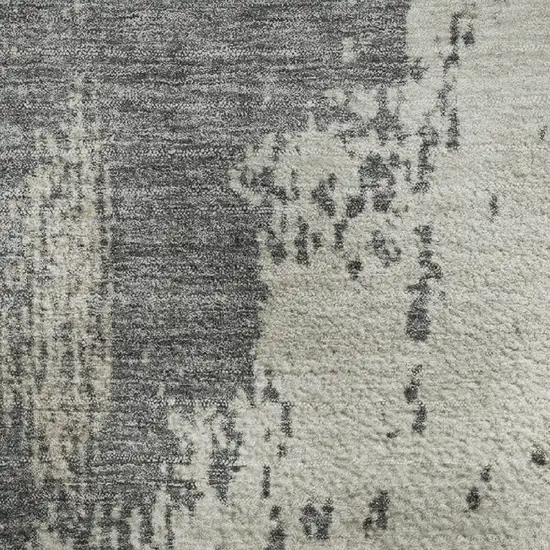 Khaki Taupe And Copper Abstract Washable Area Rug With UV Protection Photo 4