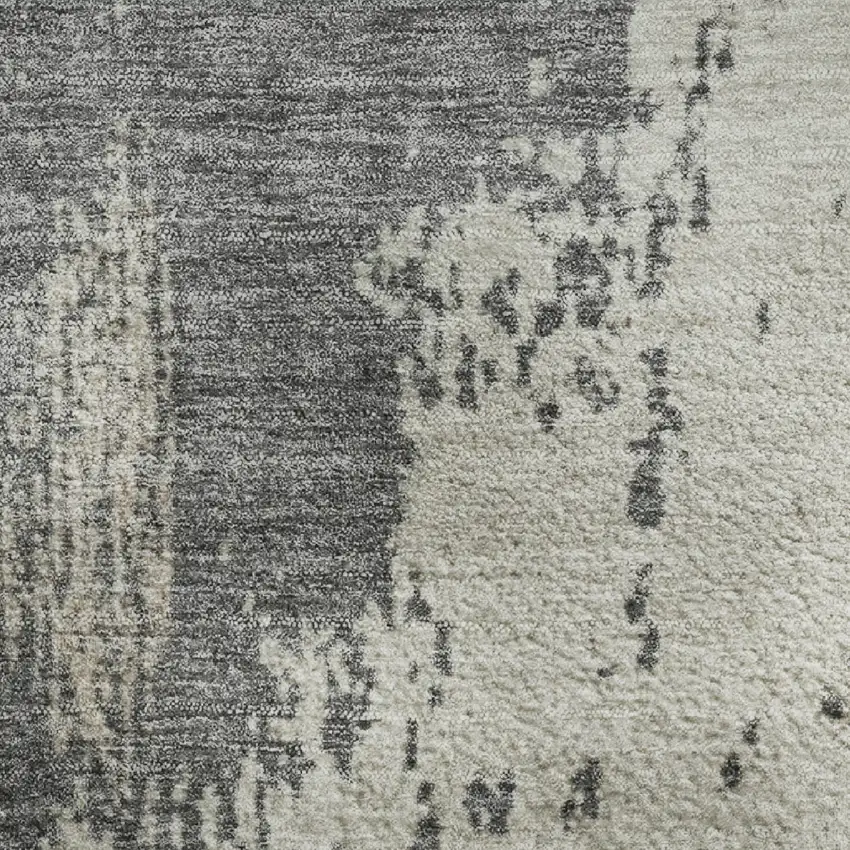 Khaki Taupe And Copper Abstract Washable Area Rug With UV Protection Photo 4