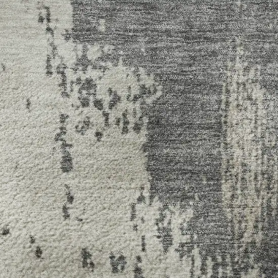 Khaki Taupe And Copper Abstract Washable Area Rug With UV Protection Photo 1