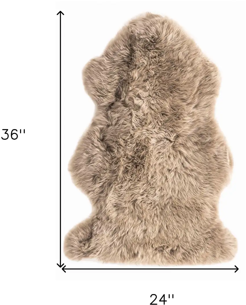 Latte New Zealand Natural Sheepskin Rug Photo 9