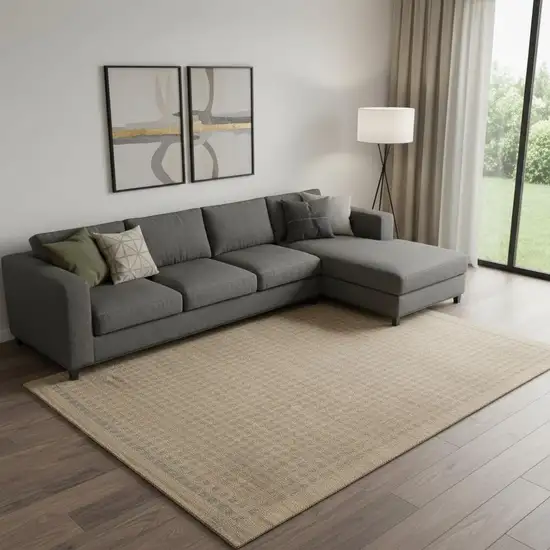 Latte Wool Area Rug Photo 1