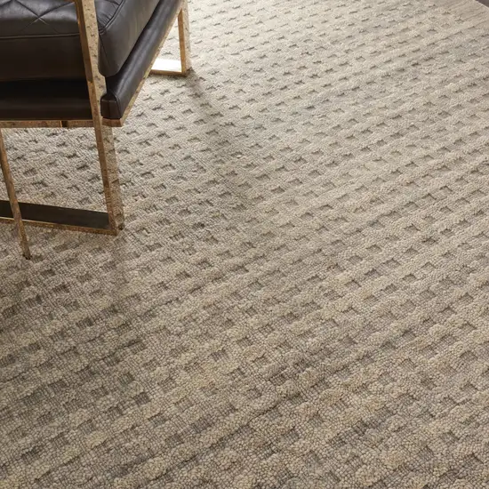 Latte Wool Area Rug Photo 6