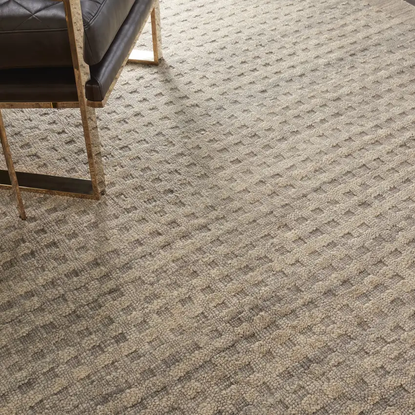 Latte Wool Area Rug Photo 6