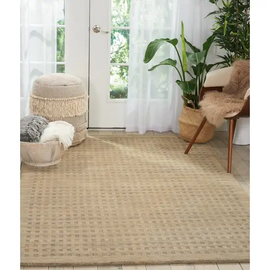 Latte Wool Area Rug Photo 5