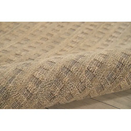 Latte Wool Area Rug Photo 9