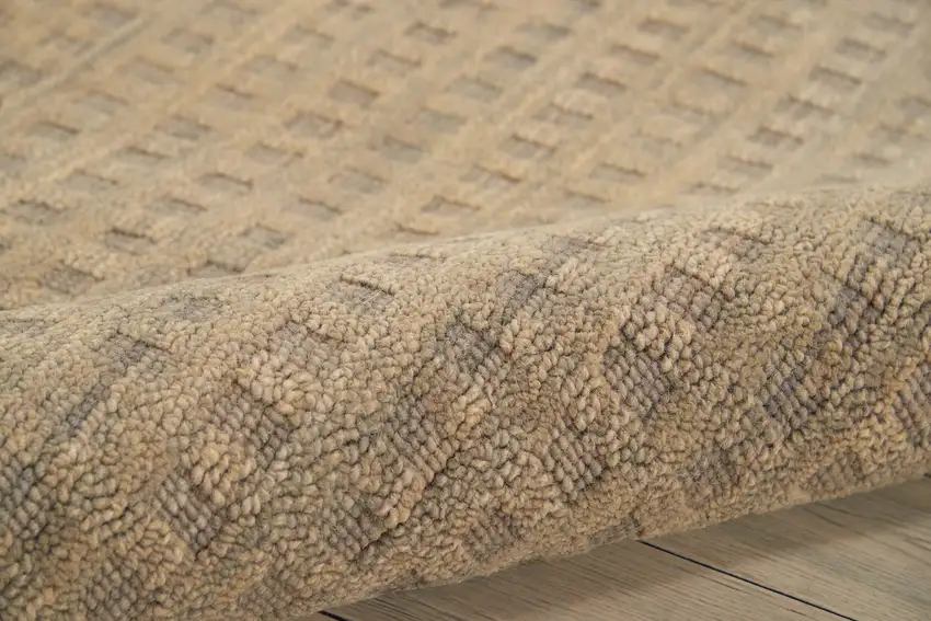 Latte Wool Area Rug Photo 9