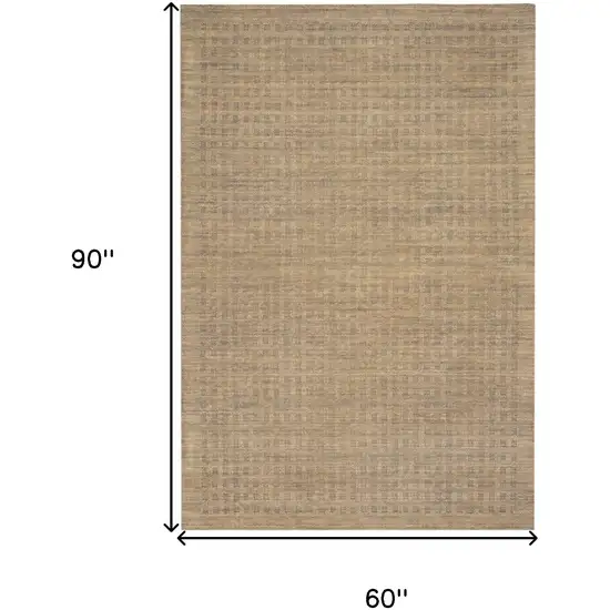Latte Wool Area Rug Photo 3