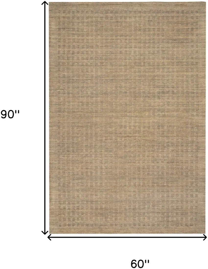 Latte Wool Area Rug Photo 3