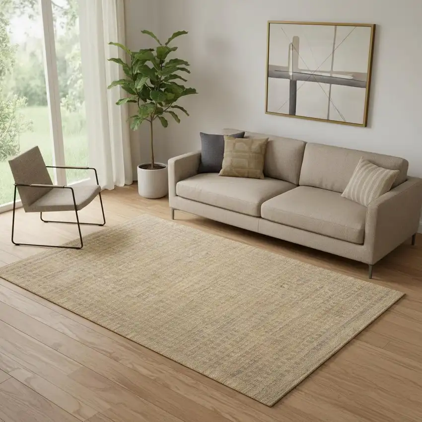 Latte Wool Area Rug Photo 1