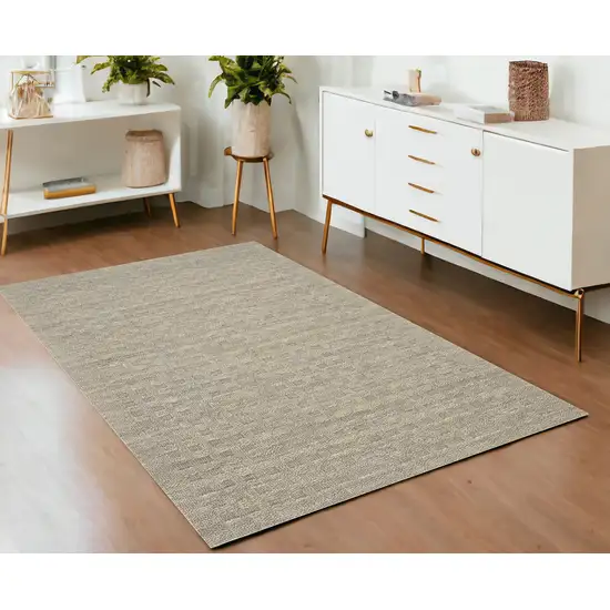 Latte Wool Area Rug Photo 1