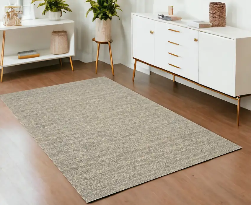 Latte Wool Area Rug Photo 1