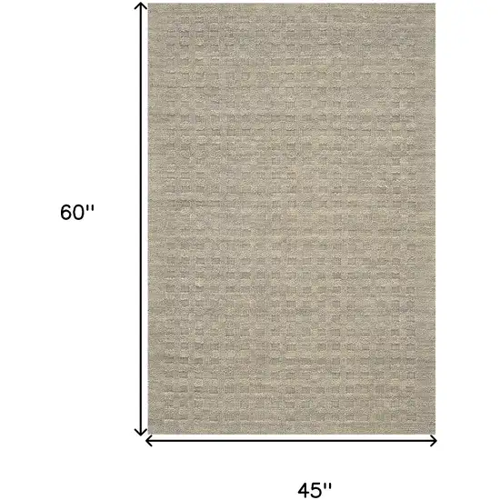 Latte Wool Area Rug Photo 3
