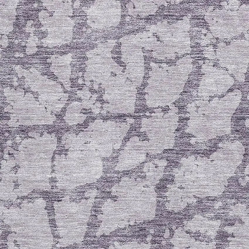 Lavender And Beige Abstract Washable Area Rug With UV Protection Photo 2