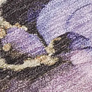 Photo of Lavender And Beige Abstract Washable Indoor Outdoor Area Rug