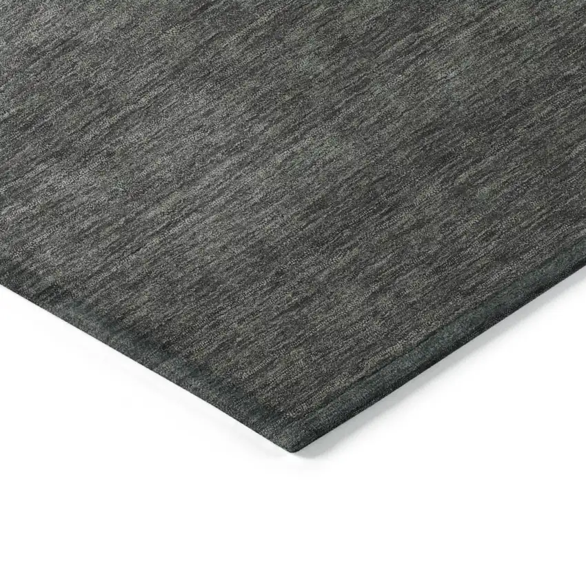 Lavender And Charcoal Abstract Washable Indoor Outdoor Area Rug Photo 8